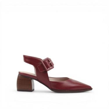 Imagem de Scarpin Slingback Salto Bloco - DI VITRINI, Rubi, 35