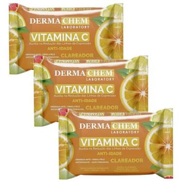 Imagem de Kit 3 Lenços Demaquilante Reduz Rugas Vitamina C E Dermachem