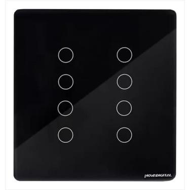 Imagem de Interruptor Inteligente Zigbee Novadigital 8 Botões Preto