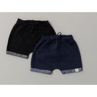 Imagem de Shorts Moletom Jeans - LILET BABY, p, Azul