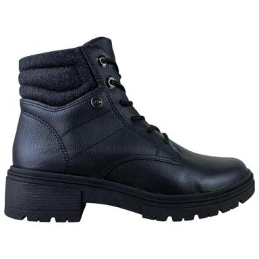 Imagem de Bota Coturno Dakota Feminina Couro Legítimo Original Tratorada Brilho 
