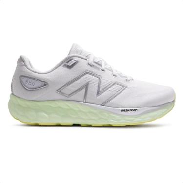 Imagem de Tênis New Balance 680 V8 Feminino, Branco, Verde, 34