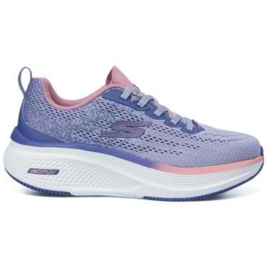 Imagem de Tênis Skechers Go Run Elevate 129000BR Feminino, 34, Azul, Rosa