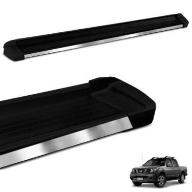 Imagem de Estribo Lateral Frontier 2008 a 2016 Alumínio Preto Elegance Bepo