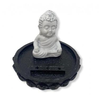 Imagem de Imagem Incensário Buda Flôr Lotús Escultura Resina  07 Cm - Lua Mistic