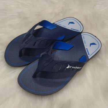 Imagem de Chinelo de Dedo Street Duo Plus Rider 12505, Azul marinho, Branco, 41/