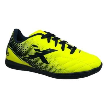 Imagem de Chuteira Oxn Futsal Express Fit 2 Pro Juvenil Menino, Lima, Marinho, 3