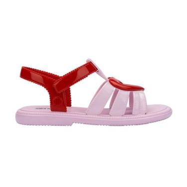 Imagem de Sandália Mini Melissa Hip Lovely Rosa Claro, Rosa vermelho, 32