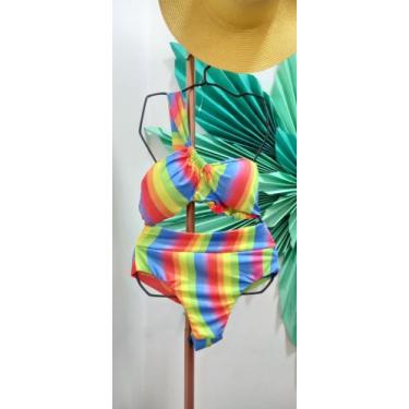 Imagem de Biquini hot pant plus size gg forrado verão praia com bojo - Pimenta m