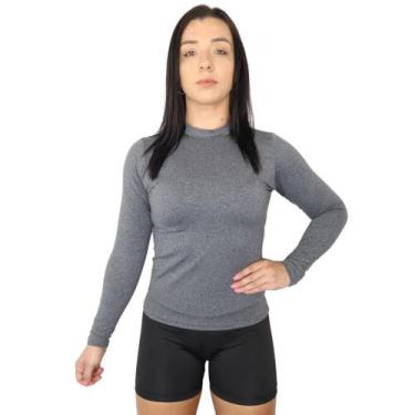 Imagem de Blusa Feminina Segunda Pele Térmica Peluciada Inverno Frio CORES:MESCL