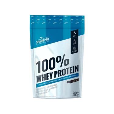 Imagem de 100% whey protein choc cooks pote 900g - SHARK PRÓ, Cookies, 900g