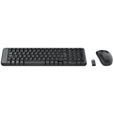 Imagem de Combo Teclado e Mouse Logitech MK220 s/ Fio 920-004431., Preto