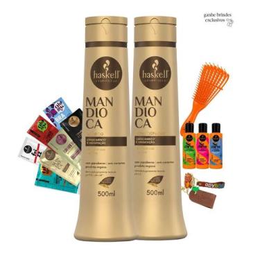 Imagem de Kit Shampoo e Condicionador para Hidratação e Fortalecimento Haskell M