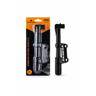 Imagem de Bomba de Ar Portátil para Bicicleta - Preta - BLACK BULL
