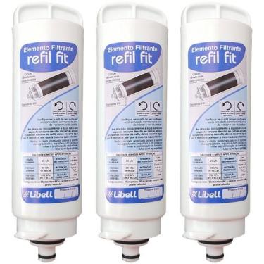 Imagem de Conjunto 3 Refis Para Purificador De Água Acquafit Libell