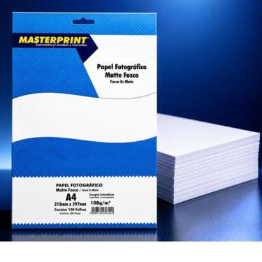 Imagem de Papel Fotográfico Matte Fosco Dupla Face A4 Alta Qualidade para Impres