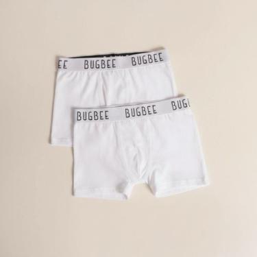 Imagem de Kit Cueca Infantil Cotton Branco - Bugbee -, 14 Anos