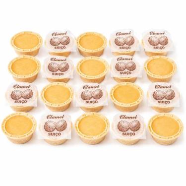 Imagem de Doce Copo Suíço Clamel Coco 20 Unidades Copinho Wafer Crocante Festa
