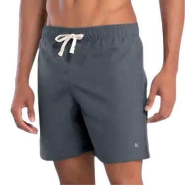 Imagem de Shorts Masculino Mash Liso Poliester Moda Praia Verão Casual Poliéster