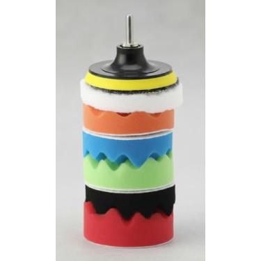 Imagem de Kit 8pcs Boina Polimento Automotivo 3pol - Congratulations Store