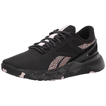 Imagem de Reebok Tênis feminino Nanoflex Cross Trainer, Preto/Frost Berry/Quartzo Metálico, 34
