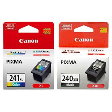 Imagem de Canon Cartucho de tinta preta extra alta capacidade PG-240XXL (5204B001) + cartucho de tinta colorida CL-241XL (5208B001)