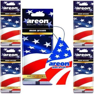 Imagem de 5 Perfumes Pra Carro Cheirinho Areon American Dream