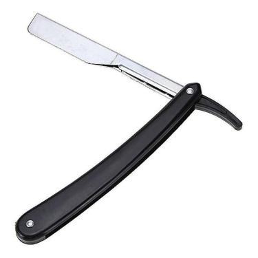 Imagem de Navalhete Inox Barbear Profissional Suporte Para Navalha