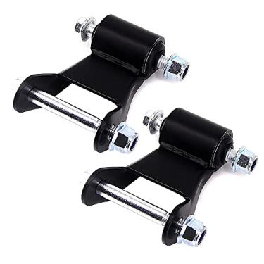 Imagem de Fexon manilha de mola de folha traseira compatível com Chevy Silverado Avalanche Suburban GMC Sierra Yukon XL 1500 2500 HD, pacote de 2 peças, substitui: 722-029 22820716 25812937