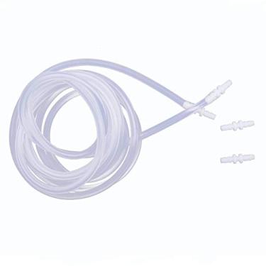 Imagem de Tubo de silicone Treedix 2 mm ID x 4 mm OD 6 pés Flexível de borracha de silicone Tubo de água Tubo de ar Transparente com conector para transferência de bomba