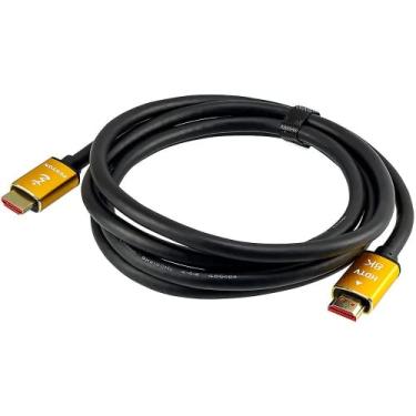 Imagem de MD9 - Cabo Hdmi 2.1 de 2,00 metros - 8K - transmissão de dados, compatível com TV, Monitor, PC, Notebook, Projetor, Console, Set-top Boxes, Laptop ou Videogame