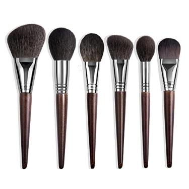 Imagem de Conjunto de pincéis de maquiagem natural sombra de maquiagem kit de cabelo para maquiagem pincel de base de maquiagem coreana, 0123456, china