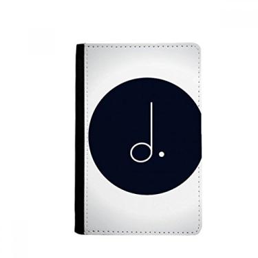Imagem de White Music Dotted Mim Porta-passaporte Preto Notecase Burse Carteira Capa para Cartão, Multicolorido.