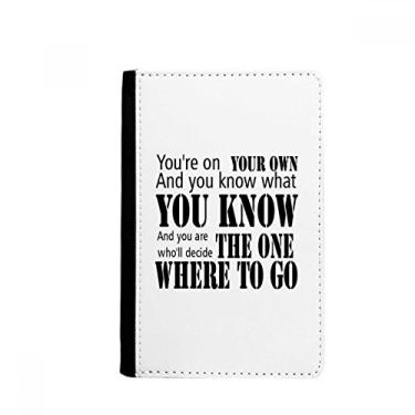 Imagem de You Decide Where To Go Quote Passport Holder Notecase Burse Wallet Cover Card Purse, Multicolor