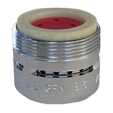 Imagem de LASCO Aerador com ranhura de rosca dupla 09-1081 cromado, 2,2 GPM