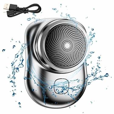 Imagem de Mini Barbeador Elétrico | barbear sem dor para cuidados profissionais,Barbeador bolso leve, lavável USB recarregável Barbeador barba portátil Aparador cabelo Bc