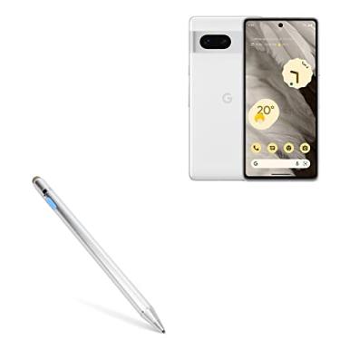 Imagem de Caneta Stylus BoxWave compatível com Google Pixel 7 Pro (Stylus Pen da BoxWave) – AccuPoint Active Stylus, caneta eletrônica com ponta ultrafina para Google Pixel 7 Pro – prata metálico