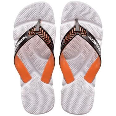 Imagem de Chinelo Havaianas Power 2.0 Branco / Laranja Begônia