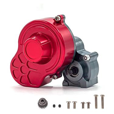 Imagem de Qudai Transmissão de caixa de câmbio com substituição de engrenagem para peças de atualização de carro axial SCX10 RC