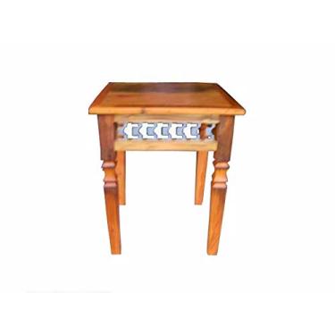 Imagem de Mesa de Canto Rústica Ubaldi em Madeira de Demolição - Cód 992