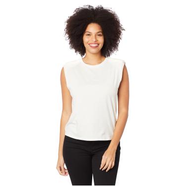 Imagem de Camiseta sem manga com ombreira, Lança Perfume, Feminino, Off White, GG