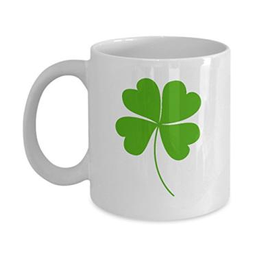 Imagem de SpreadPassion Caneca de trevo de quatro folhas - caneca da boa sorte?