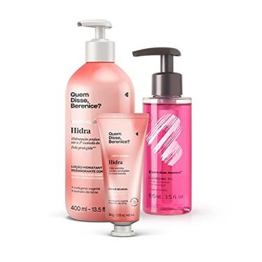 Imagem de Quem disse, Berenice? Kit Cleasing Oil + Hidra Creme Hidratante Para as Mãos + Loção Hidratante Desodorante Corporal