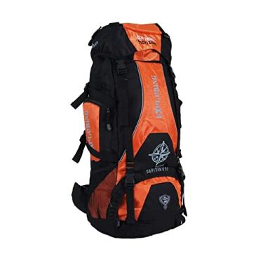 Imagem de Mochila Camping 70 L Mochilão Caminhada Trilhas Impermeável Cargueira MC3102 (Laranja)