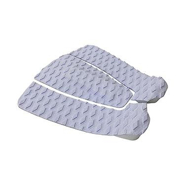 Imagem de Almofada de tração para prancha de 3 peças Almofadas de deck para esteira Acessórios de deque Almofadas de cauda para skimboarding Placa de, BRANCO