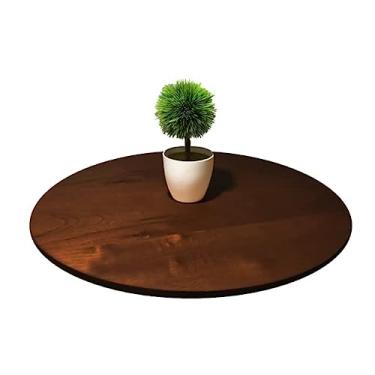 Imagem de Prato Giratório Para Servir Refeições Sobrepor Mesa Castanho 60 Cm
