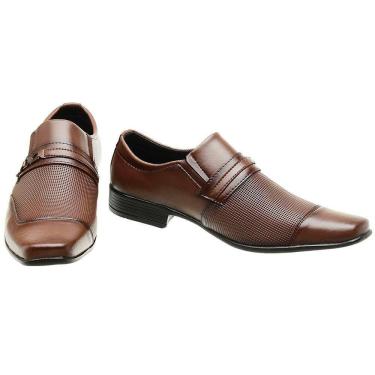 Imagem de Sapato Social Masculino Elástico Calce Fácil Metal Conforto