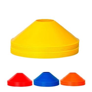 Imagem de Kit 20 Unidades Chapéu Chinês Cone Demarcatório Half Cone (Amarelo)