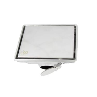 Imagem de Ralo Oculto Square Invisível Anti Odor Aço Inox 304 15x15cm