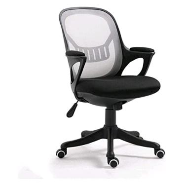 Imagem de Cadeira de escritório Cadeira de escritório Cadeira de escritório de lazer Encosto de malha Cadeira giratória ergonômica Cadeira de trabalho com trava de 120 °, assento de 360 ​​° Cadeira de jogos com